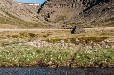 Camping in the Icealnd Foto stock