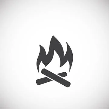 Camping icon on background for graphic and web design. Creative illustration Stock Illustration