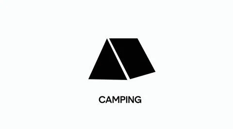 Camping Icon. Stock Illustration