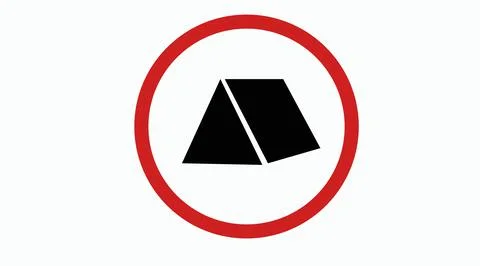 Camping Icon. Stock Illustration