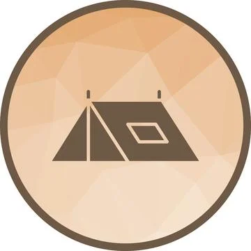 Camping icon vector image. Stock Illustration