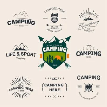 Camping Stock Illustration
