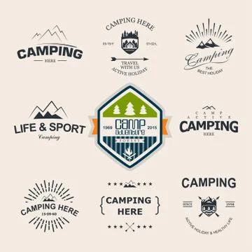 Camping Stock Illustration