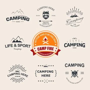 Camping Stock Illustration