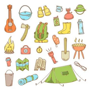 Camping Illustrazione stock