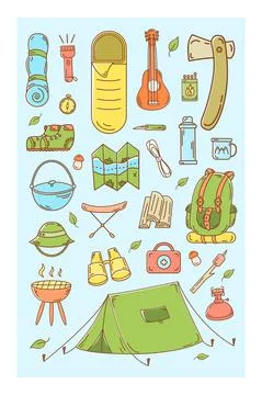 Camping Stock Illustration