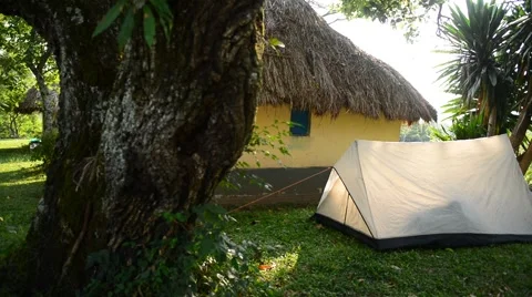 Camping at Lake Stock Footage 66995068