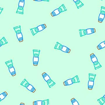 Camping lantern glamping vector seamless pattern Illustrazione stock