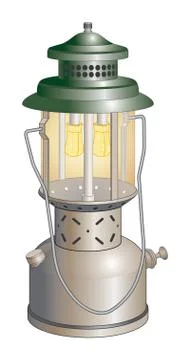 Camping Lantern Illustrazione stock