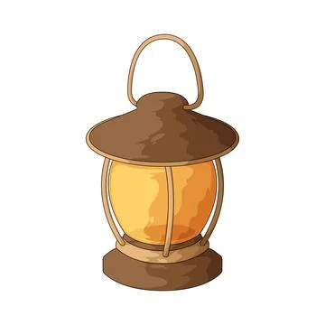 Camping lantern illustration Stock Illustration