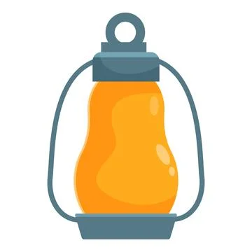 Camping lantern spreading light in the dark Stock Illustration