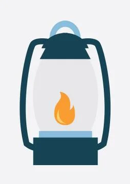 Camping Lantern. Vector Illustration Stock Illustration