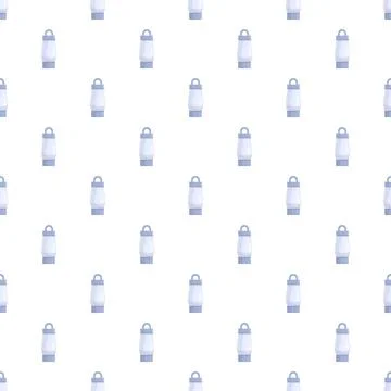 Camping lanterns repeating pattern on white background Stock Illustration