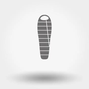Camping leeping bag. Stock Illustration