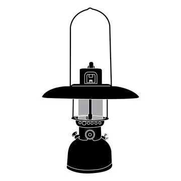 Camping light icon Stock Illustration