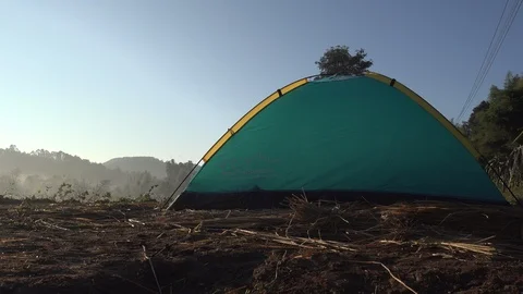 Camping at Mae Hong Son, Thailand Stock Footage 101181663