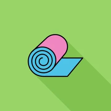 Camping mat Stock Illustration