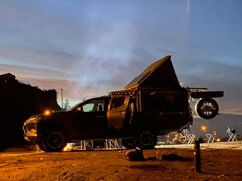 Camping mitsubishi Stock Photos