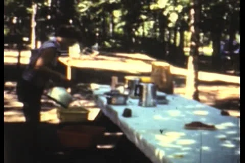 Camping Montage Stock Footage 24701492