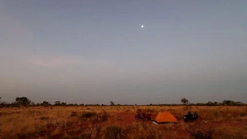 Camping In The Outback Stock Footage 85337102