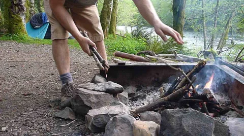Camping in Pacific Northwest Stock Footage 22916986