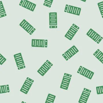 Camping pad glamping glyph vector seamless pattern Illustrazione stock