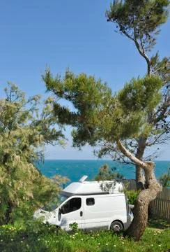 At the camping Stock Photos
