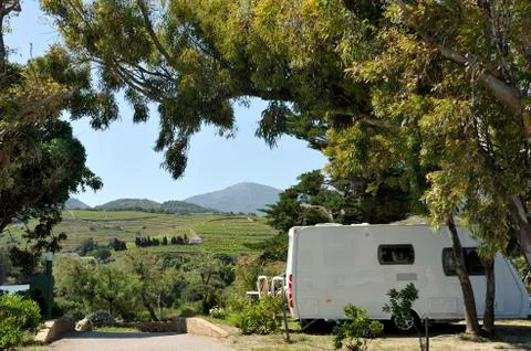 At the camping Stock Photos