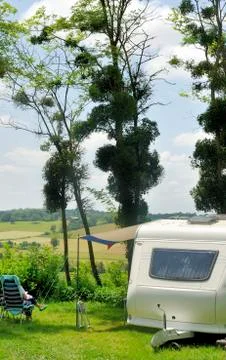 At the camping Stock Photos