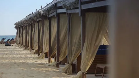 Camping by the sea in Qatar Video stock 130879552