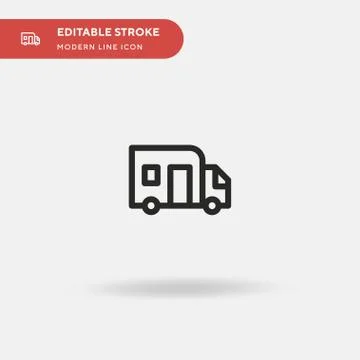 Camping Simple vector icon. Illustration symbol design template for web mobil Ilustración de archivo