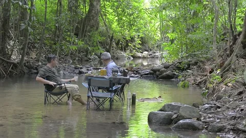 Camping site Stock Footage 159528747