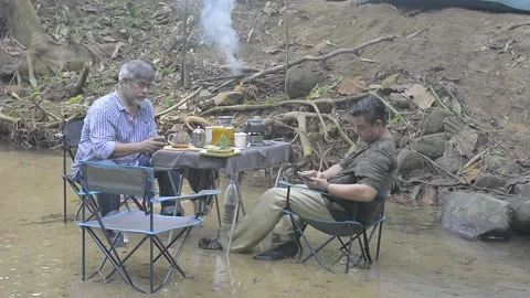 Camping site Stock Footage 159537455