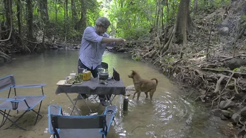 Camping site Stock Footage 159537469