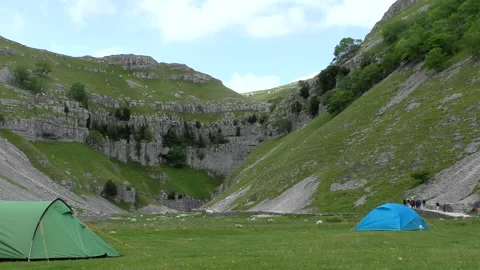 Camping site at Malham Cove 動画素材 150192079