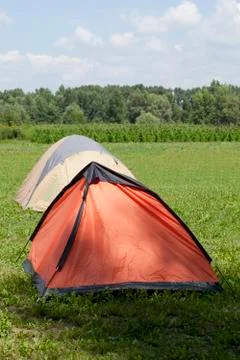 Camping site Stock Photos