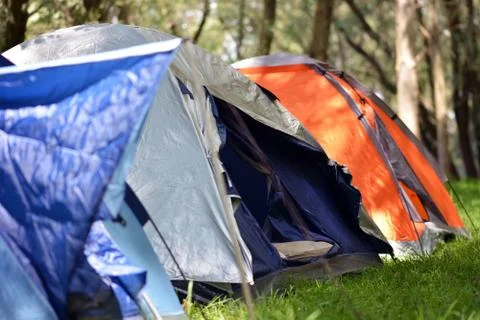 Camping site Stock Photos