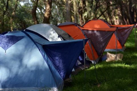 Camping site Stock Photos