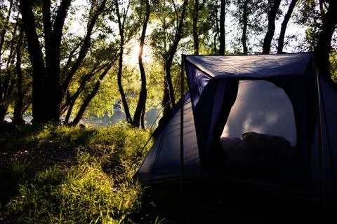 Camping site Stock Photos
