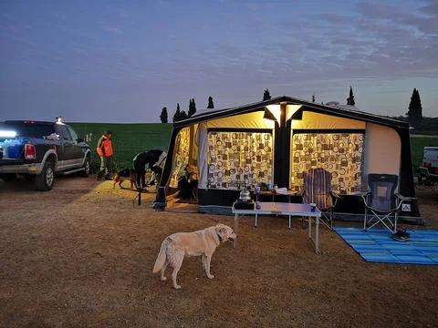 Camping site Stock Photos