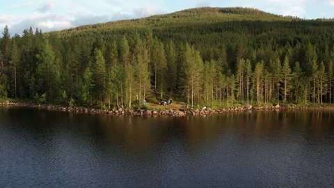 Camping site in the wilderness Video stock 232333984