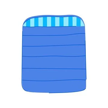 Camping sleeping bag cartoon vector illustration Stock Illustration