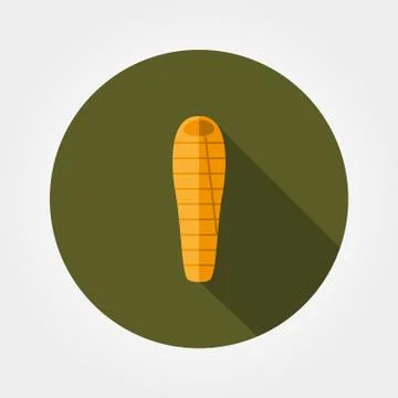 Camping sleeping bag icon Stock Illustration