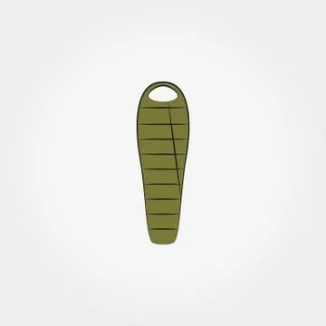 Camping sleeping bag Stock Illustration