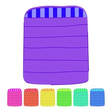 Camping sleeping bag vector cartoon graphic Stockillustratie