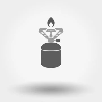 Camping stove. Stock Illustration