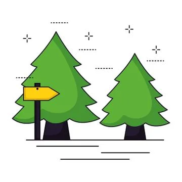 Camping summer concept Stock Illustration
