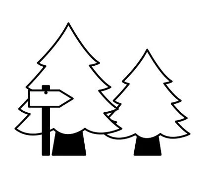 Camping summer concept Stock Illustration