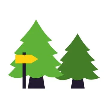 Camping summer concept Stock Illustration