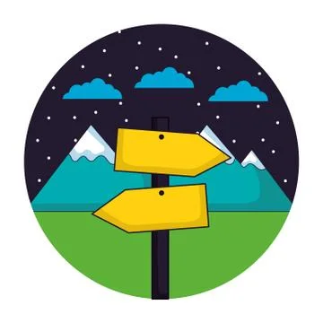 Camping summer concept Stock Illustration
